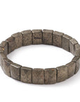Bracciale sfaccettato in Pietra Pirite - Prosperità e successo - Clorophilla Shop