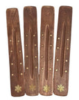 Bruciaincenso Metatron in legno di mango per incenso in bastoncini - Portaincenso Stick 25cm - Clorophilla Shop