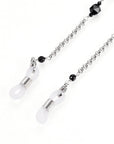 CATENELLA OCCHIALI CON AGATA NERA - Protezione e stabilità - Clorophilla Shop
