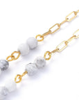 CATENELLA OCCHIALI CON HOWLITE - Calma ed equilibrio - Clorophilla Shop