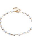 Cavigliera Nazar amuleto occhio di Allah in acciaio inox - Protezione malocchio - Clorophilla Shop