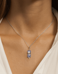 CIONDOLO IN TANZANITE SFACCETTATA - Trasformazione, crescita spirituale e intuizione - Clorophilla Shop