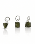 CIONDOLO MOLDAVITE NATURALE IN ARGENTO 925 - Cambiamento e trasformazione - Clorophilla Shop
