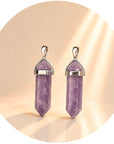 CIONDOLO PRISMA IN LEPIDOLITE - Calma, equilibrio emotivo e serenità - Clorophilla Shop