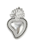 CIONDOLO SACRO CUORE IN ACCIAIO INOX - Amore, protezione e forza interiore - Clorophilla Shop