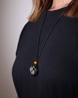 COLLANA CON GABBIETTA PER PIETRE - Nero - Clorophilla Shop