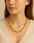 COLLANA SCAGLIE IN AMBRA - Talismano di protezione - Adulto e bambino - Clorophilla Shop