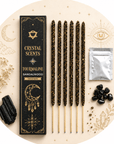 CRYSTAL SCENTS INCENSO IN BASTONCINI E CHIPS DI PIETRA NATURALE - Tormalina nera - Clorophilla Shop