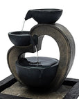 FONTANA D'ACQUA ZEN CUORE - Luce led integrata - Clorophilla Shop