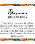 Samsara Cavigliera tibetana Shamballa con pietre - QUARZO ROSA FILO MARRONE | Scopri su Clorophilla Shop
