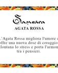Samsara Cavigliera tibetana Shamballa con pietre - AGATA ROSSA FILO MARRONE | Scopri su Clorophilla Shop