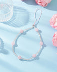 LACCETTO DA POLSO PER CELLULARE - Quarzo rosa - Clorophilla Shop