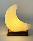 Lampada di Sale dell'Hymalaya naturale Luna bianca - 3/4kg - Clorophilla Shop