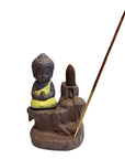 Bruciaincenso a cascata Buddha in Ceramica per Incenso in coni e bastoncini - Diverse colorazioni | Scopri su Clorophilla Shop