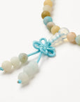 Mala Tibetana in Amazzonite Naturale – Calma e Comunicazione - Clorophilla Shop
