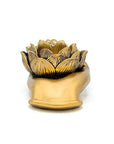 PORTACANDELA MANO CON LOTO - Purezza, crescita interiore e sviluppo spirituale - Clorophilla Shop