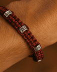 SAMSARA BRACCIALE 7 NODI IN ARGENTO - Fortuna e protezione - Clorophilla Shop