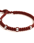 SAMSARA BRACCIALE 7 NODI IN ARGENTO - Fortuna e protezione - Clorophilla Shop