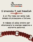 SAMSARA BRACCIALE 7 NODI IN ARGENTO - Fortuna e protezione - Clorophilla Shop