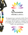 Samsara collana tibetana 7 CHAKRA con 7 pietre e Lava Nera - Mala 108 grani - Rosario Buddista Religioso - Clorophilla Shop