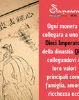 Samsara Monete Cinesi della Fortuna Dinastia Qing - 10 Monete con confezione regalo e informativa - Clorophilla Shop