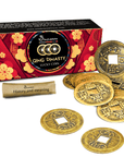 Samsara Monete Cinesi della Fortuna Dinastia Qing - 10 Monete con confezione regalo e informativa - Clorophilla Shop