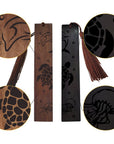 SEGNALIBRO IN LEGNO CON INCISIONE - Animali marini - Clorophilla Shop