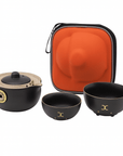 SET TEIERA E TAZZE FENG SHUI - Gatto con moneta della fortuna - Clorophilla Shop