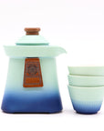 SET TEIERA E TAZZE - Tempio blu cielo - Clorophilla Shop