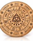 Tavola da Rabdomanzia in Legno – Divinazione con Pendolo - Clorophilla Shop