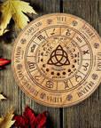 Tavola da Rabdomanzia in Legno – Divinazione con Pendolo - Clorophilla Shop