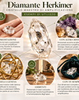 Diamante herkimer - Cristallo Maestro di Amplificazione 15/20 carati