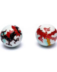 Sfere Qi Gong Drago e Fenice in Acciaio - Medicina Cinese - Sfere della Salute | Scopri su Clorophilla Shop