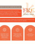 Aromafume Feng Shui FIRE Mattoncini Incenso Elemento Fuoco - Niente fumo e cenere | Scopri su Clorophilla Shop