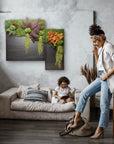 Quadro Vegetale Stabilizzato metal rust green forest in Ferro | Scopri su Clorophilla Shop