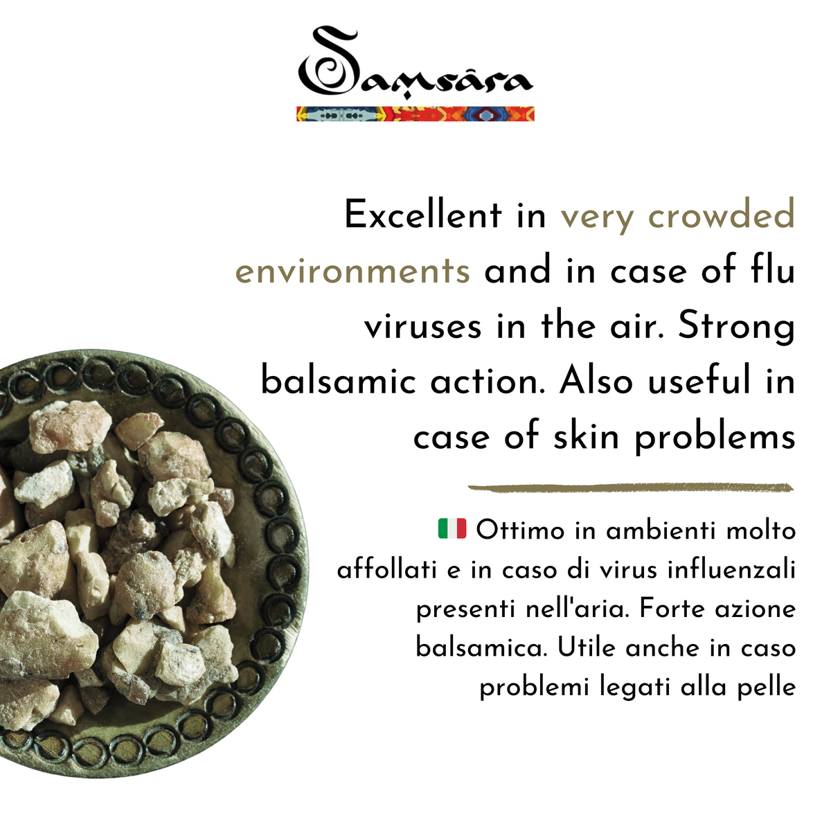 SAMSARA - Incenso in Polvere Naturale 100% - BENZOINO | Scopri su Clorophilla Shop