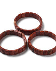 Bracciale sfaccettato in Pietra Diaspro rosso - Coraggio, determinazione e stabilità emotiva | Scopri su Clorophilla Shop