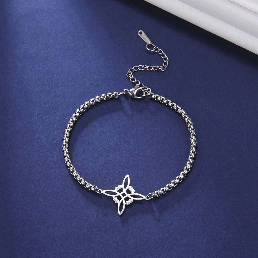 BRACCIALE NODO DELLA STREGA - Protezione, connessione ed energia ciclica