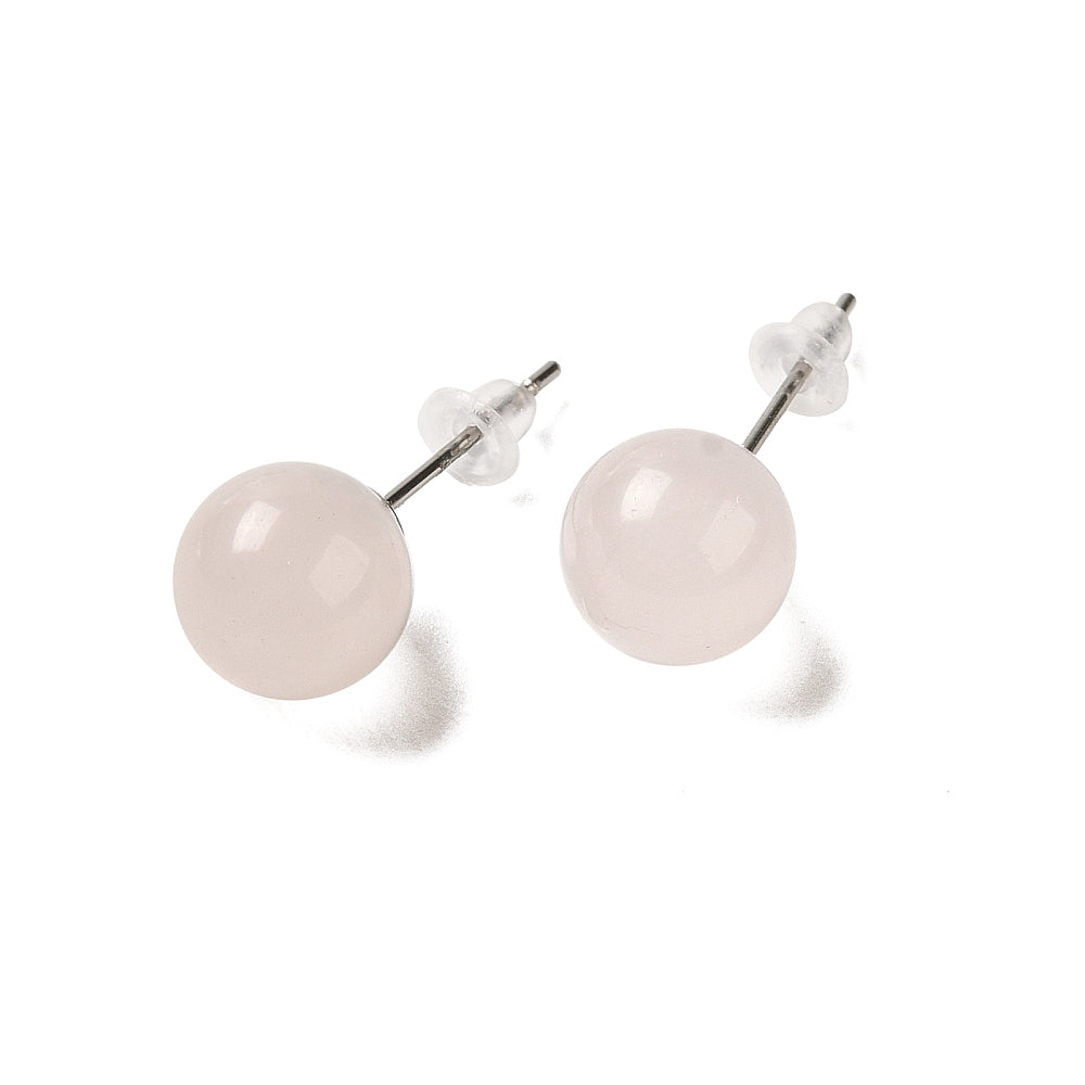 Orecchini in Quarzo rosa - Armonia e amore | Scopri su Clorophilla Shop