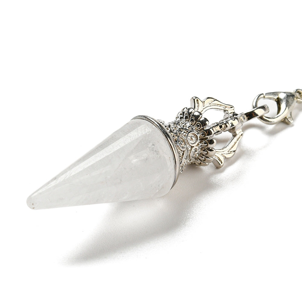 Pendolo in cristallo di rocca - Divinazione e pratica spirituale | Scopri su Clorophilla Shop