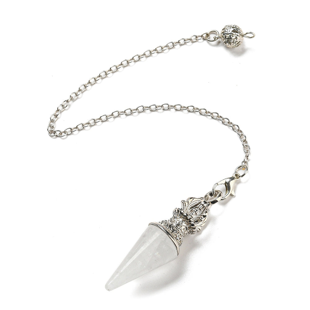 Pendolo in cristallo di rocca - Divinazione e pratica spirituale | Scopri su Clorophilla Shop