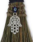 SCOPA DELLA STREGA - Occhio di Nazar e mano di Hamsa | Scopri su Clorophilla Shop