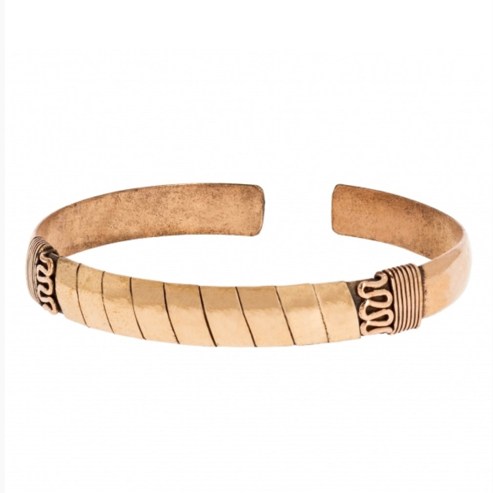 Bracciale in rame con serpente di fuoco tibetano - Flusso di energia | Scopri su Clorophilla Shop