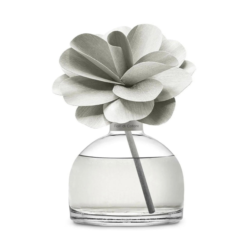 MUHÀ Flower Diffuser Profumatore d'ambiente con fiore - Fiori di cotone | Scopri su Clorophilla Shop