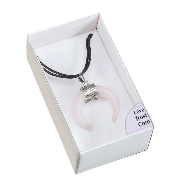 Collana amuleto Quarzo Rosa - Amore, Fiducia, Cura | Scopri su Clorophilla Shop