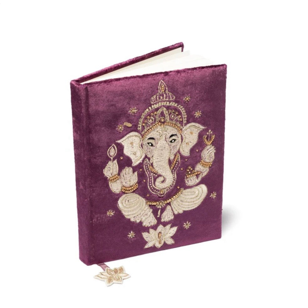 QUADERNO GANESH IN VELLUTO - 160 pagine | Scopri su Clorophilla Shop