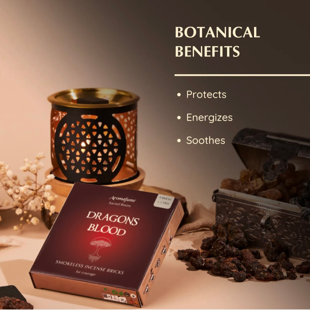 Aromafume Dragons Blood Mattoncini Incenso - Niente fumo e cenere | Scopri su Clorophilla Shop