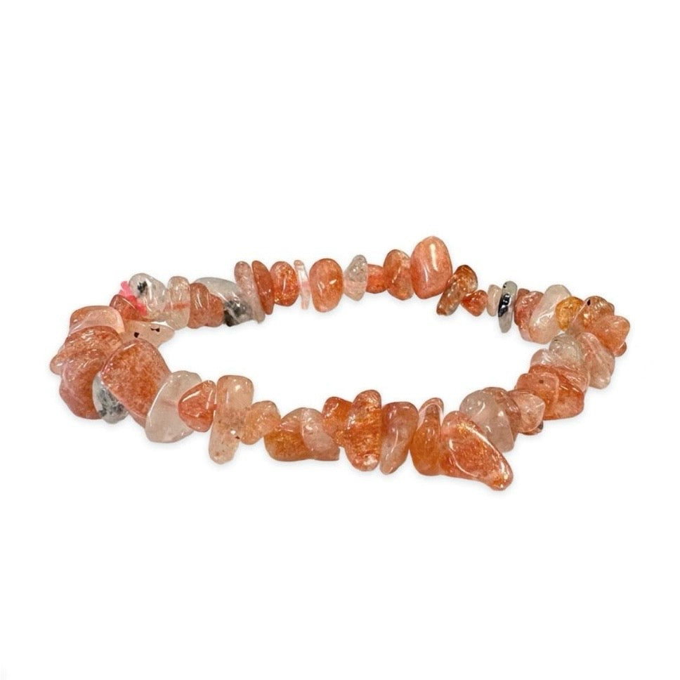 Bracciale Chips elastico con scaglie in Pietra del Sole multicolore - ENERGIA E POSITIVITÀ | Scopri su Clorophilla Shop