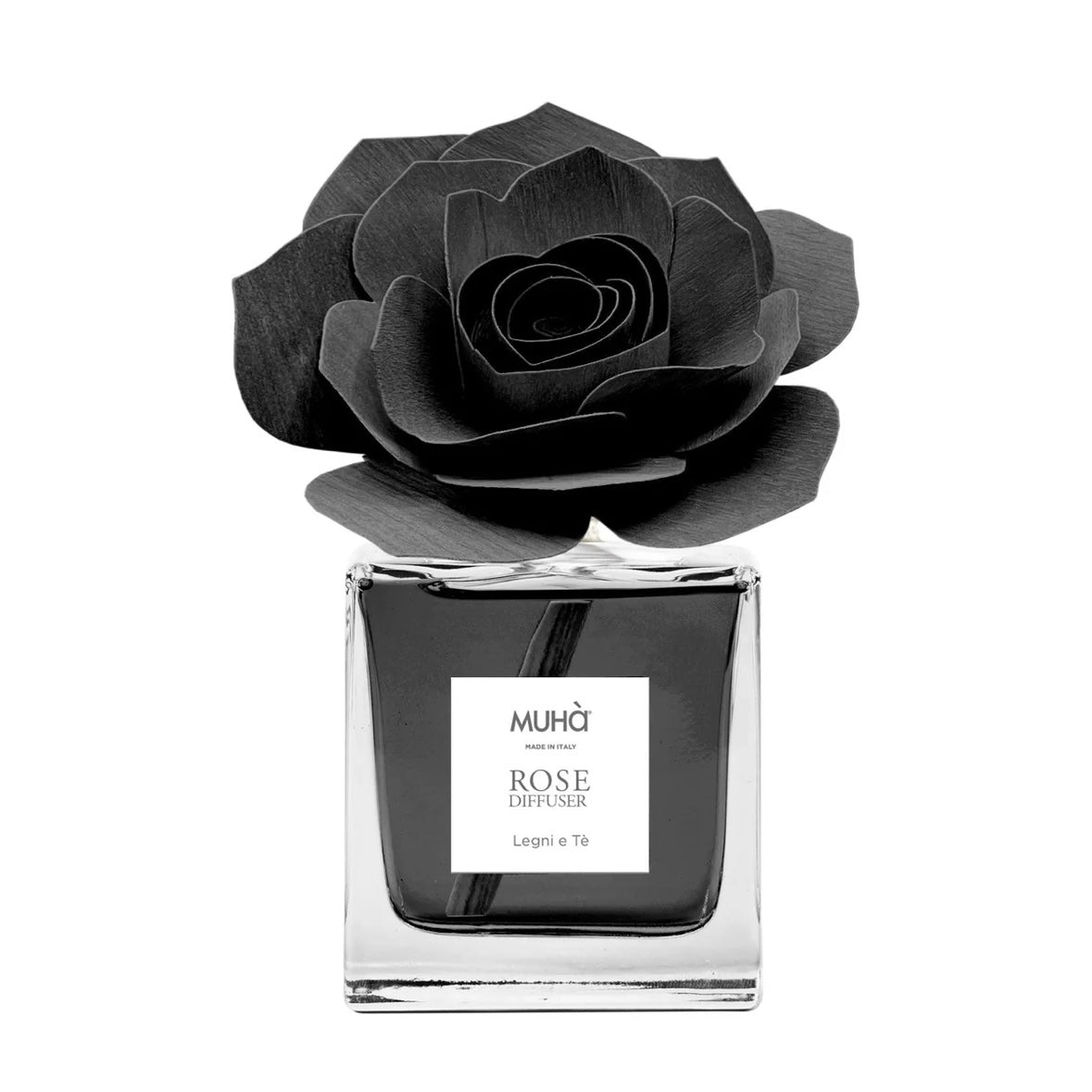 MUHÀ Rose Diffuser Profumatore ambiente con rosa - Legni e Tè | Scopri su Clorophilla Shop