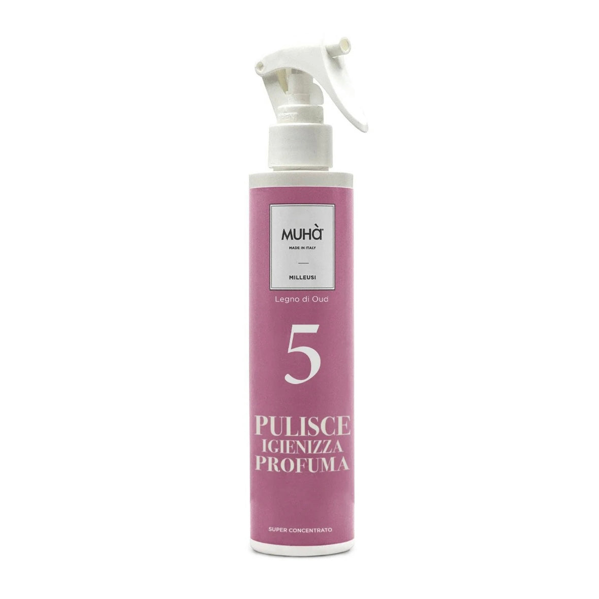 MUHÀ Spray Multiuso Pulisce, Igienizza e Profuma - Legno di Oud | Scopri su Clorophilla Shop